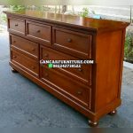 Bufet minimalis kayu jati