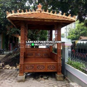 Gazebo kayu jati
