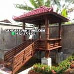 Gazebo taman dan kolam
