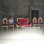 Kursi sofa pelaminan pengantin jati ukiran model terbaru