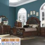 Set Tempat Tidur Kayu Jati Klasik