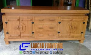 Bufet Minimalis Jati Model Antik