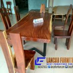 Meja Makan Kayu Suar Elegant