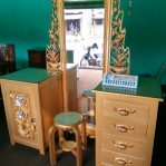 Meja Rias Mewah Gold