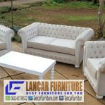Sofa Tamu Chesterfield Mewah